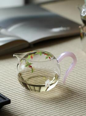 宜室茶话桂花草堂道杯高透公匀耐热玻璃号分茶器杯大茶海90296茶