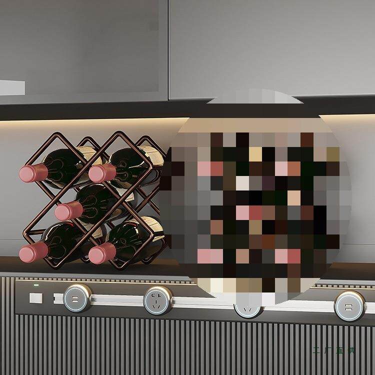 红酒架架轻奢高档摆酒件家用斜放酒瓶置物架菱F978TTJH形格葡萄酒