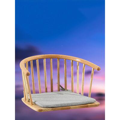 日式无腿椅和室简椅实木榻闲米餐椅炕椅约现代阳mxt-001榻台休椅