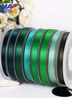 姚明织带公司双面涤纶CYA绿色丁diy发饰辅料100mm色5系10-556