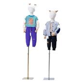 高档童分腿模特具男女小孩全389身展示半架童道装 店身人台模特儿