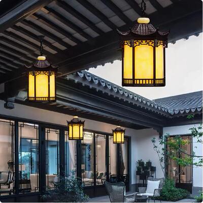 中式户防水庭院凉亭灯大门阳墅外台入户饭店酒楼别新83488廊道灯