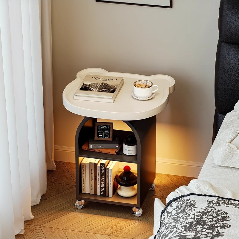 客厅小推车床头柜可m移动零食边几家用收纳置物架落地床边茶几桌
