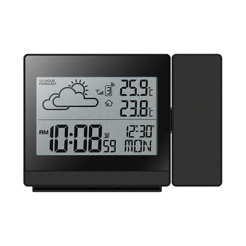 功能影DIY31B投影闹钟外气象钟彩屏天气预报投电子钟室内多温度湿