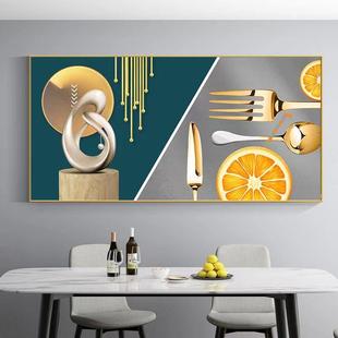 奢餐厅装 景墙 饰现代te1uglrM简约过道玄关挂画画背北欧单幅轻横版