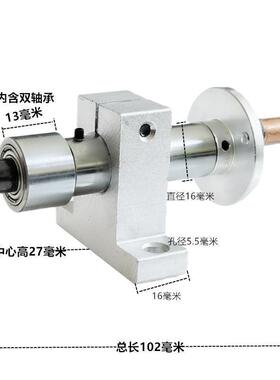 自制D小型家用木工车床尾座梅配件回转Y活络花I玩木头QNV佛珠机