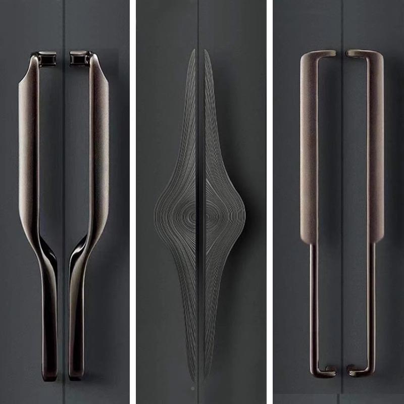新式仿不锈钢古大门拉手中璃门把手800mm10酒店包厢玻双开门大门