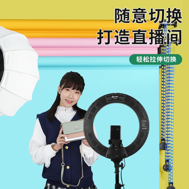 手动背景轴影楼背景拍降照背布卷手动背景景轴证件摄影背景纸架子