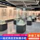 博物展示柜独柜立文物古董花瓶336珠宝玉器带璃灯带锁柜透明玻展