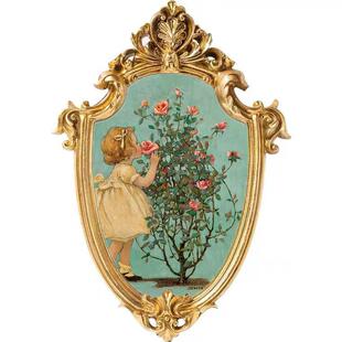 式壁相摆框挂FWI墙欧式美法式复古台相框做旧树脂照片墙组合相框