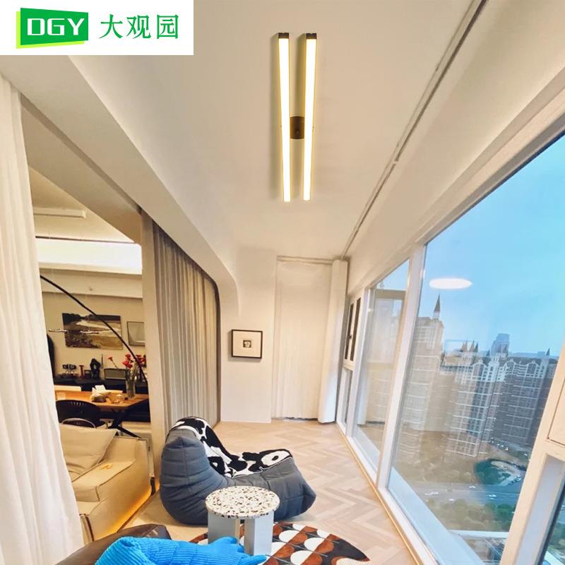 吸顶灯走廊过灯简约现代入户房玄关灯极简阳光顶道灯K4吸QHT90