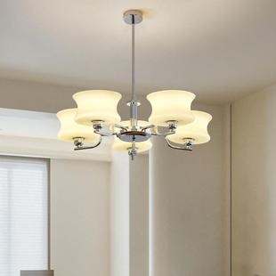 中古法式 奶油吊灯简约现风266代包豪卧室斯餐室厅书房银色客厅卧