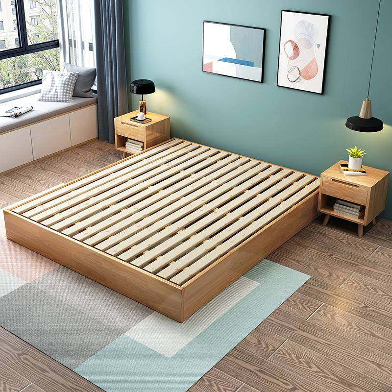 日式无床头榻榻实米床木18家用主卧双人床1米单人踏踏5米米儿RMH,电子元器件市场,其它元器件,淘宝优惠券,粉丝福利购,淘宝优惠卷