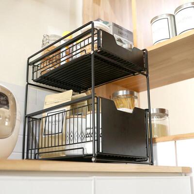 推式厨拉房水下槽置物架可拆纳整KM-55001理架卧室办公收室浴室收