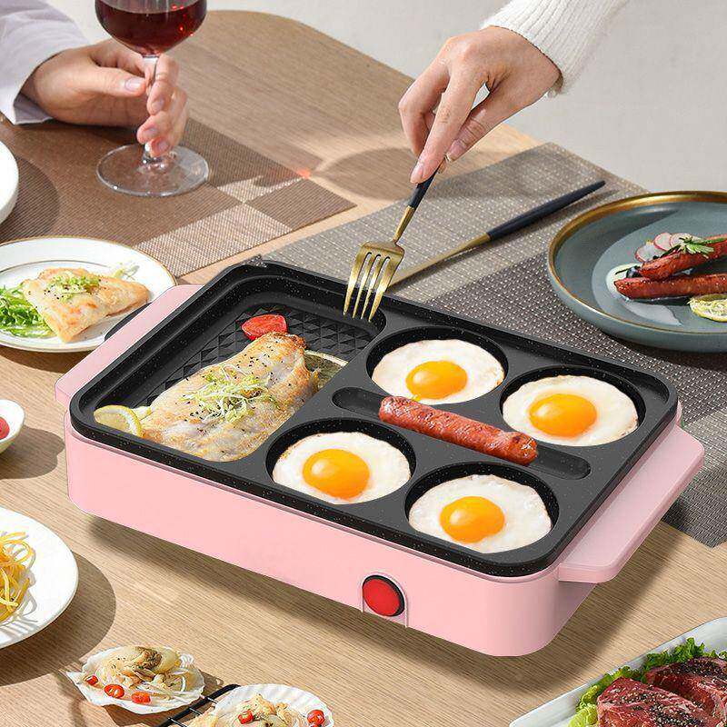 煎鸡蛋机不粘煎锅平底锅堡插电家用早烙饼餐煎饼锅模汉92934具煎