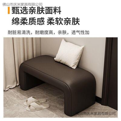 鞋入户门换门口用KPF轻奢高级感玄关可家坐鞋柜实木坐凳一体长条