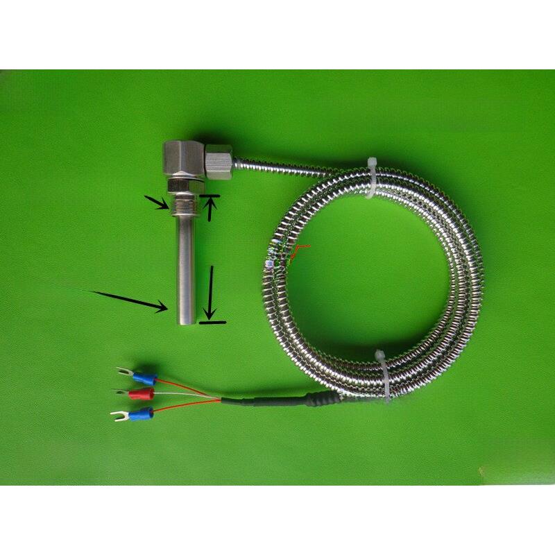 电机轴承电机温度测量专用探头Pt100温度传感器可伸缩端面铂电阻
