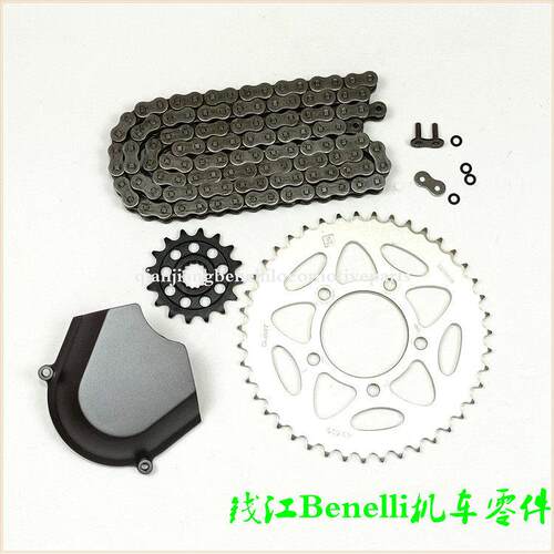 适用贝纳利BJ750GS大魔鬼752S链条 大小链条链轮 链轮盖齿轮 套链