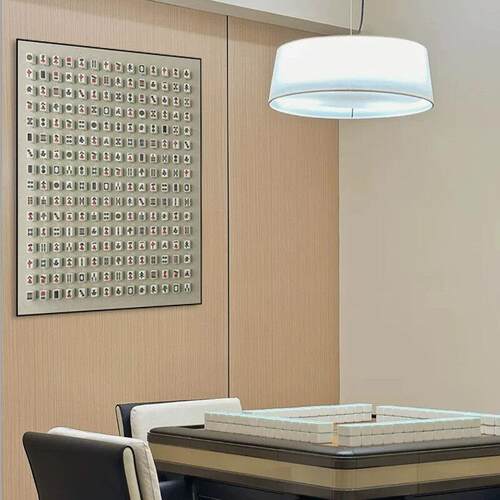 麻将馆装饰画棋牌室房间装饰画娱乐包间氛围感挂画新中式茶室高档
