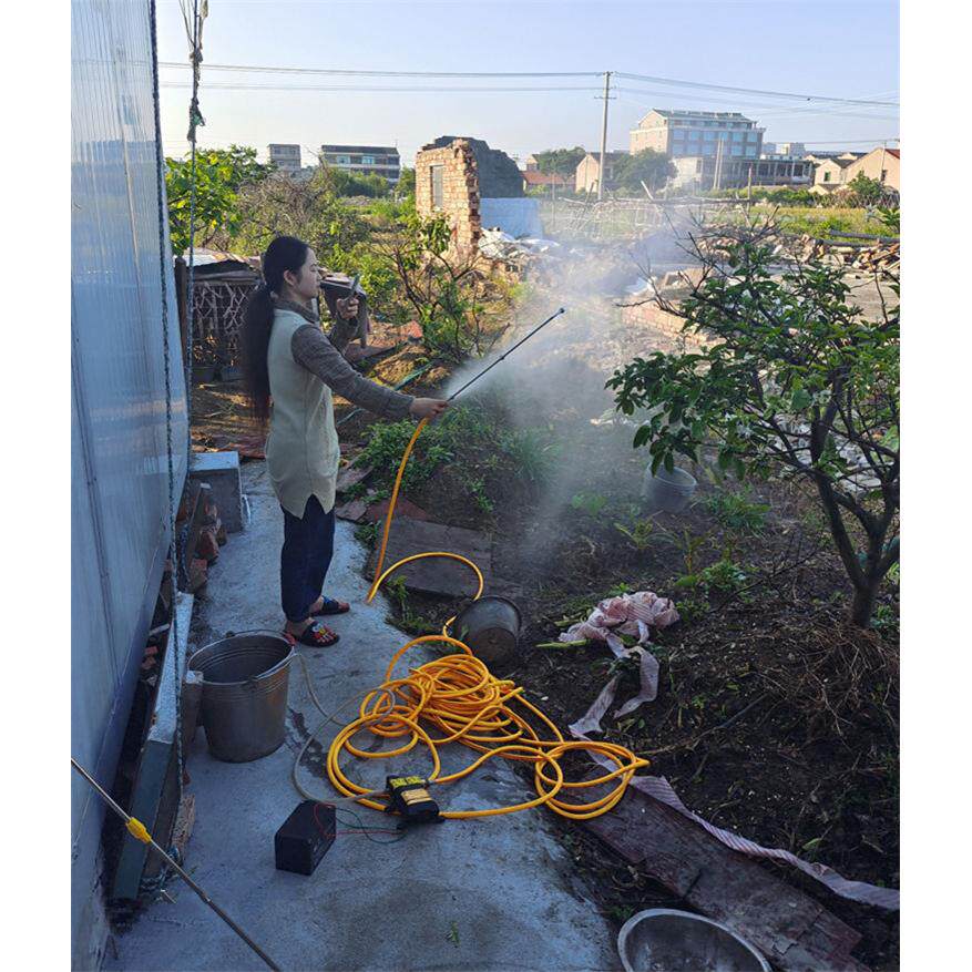 电动农用喷雾器高压双泵双芯动力智能双泵水泵菜园果树浇灌泵