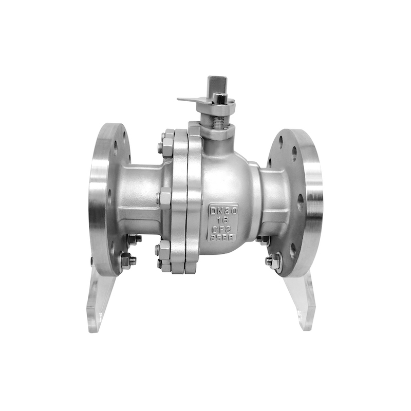 不锈钢法兰球阀304国标体阀门高温蒸汽四氟PPL密封Q41F-16P DN25