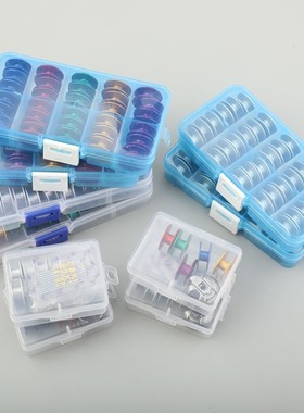 白色铝梭心2.1CM梭壳套餐平车电脑车彩色梭心梭壳 缝纫机线馨包邮