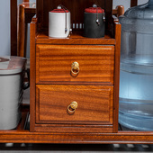 茶桌椅组合新中式 家用阳台小型实木茶台烧水壶一体花梨木办公茶几