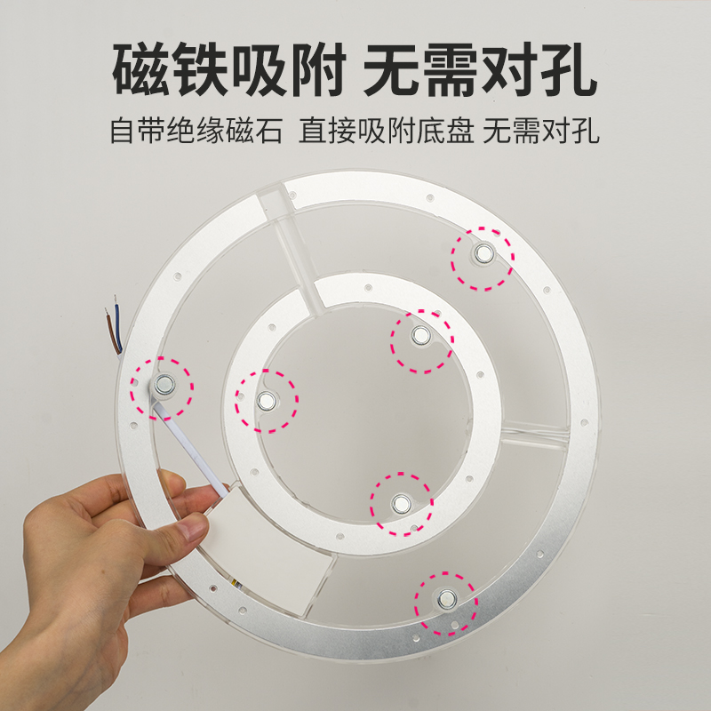 LED光源单圈双圈三圈圆形模组灯条灯芯 室内家用客厅卧室吸顶灯