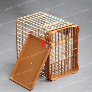 蜡嘴铜嘴笼塑料笼抽屉塑钢鸟笼亮笼玻璃钢洗澡笼方笼不怕虫
