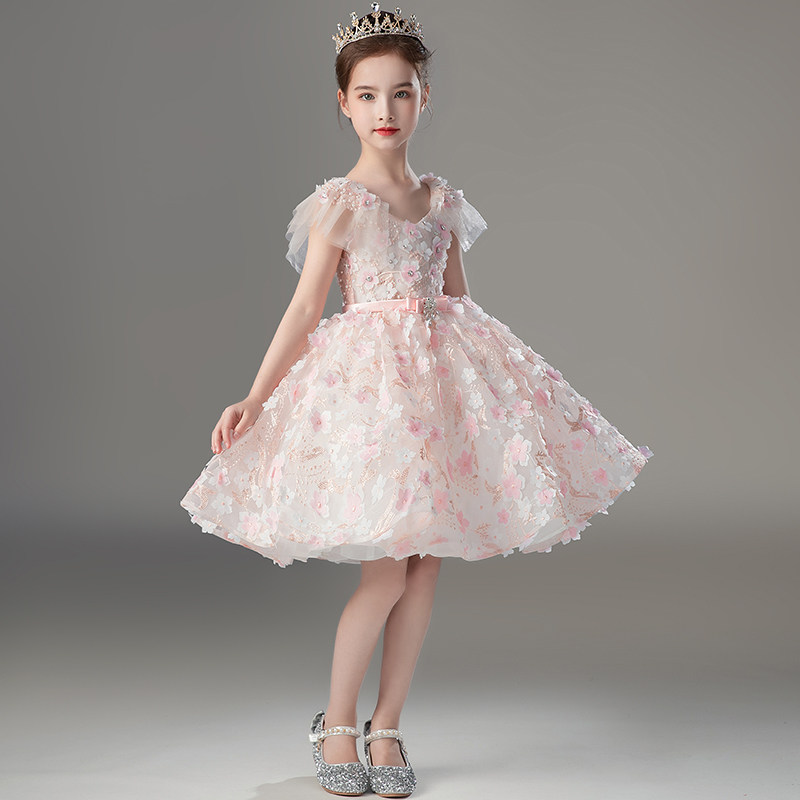 儿童礼服高端女童花童公主裙生日婚纱模特走秀钢琴演出主持蓬蓬裙,童装/婴儿装/亲子装,儿童礼服,淘宝优惠券,粉丝福利购,淘宝优惠卷