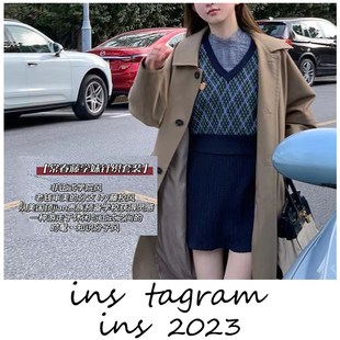 肉完秋季英伦学院风套装2023新款女小个子针织马甲衬衫三件套女