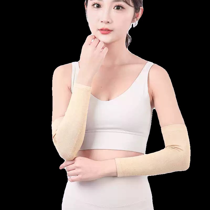 纯棉手臂套袖女长款夏季薄款空调房男手腕护肘胳膊关节保暖假袖子