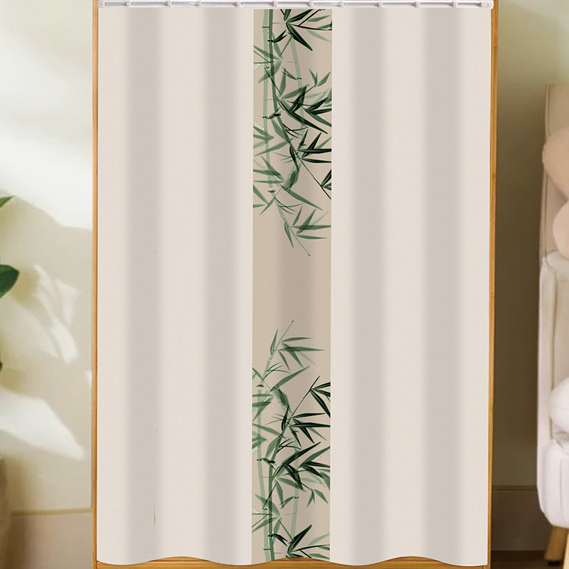 遮挡帘鞋柜书柜防尘帘杂物柜置物架无门柜子遮丑布帘橱柜衣柜拉帘