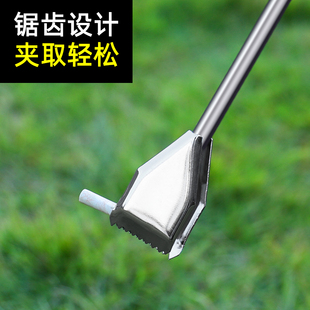 捡垃圾夹子拾物器不锈钢火钳环卫工碳夹加长取物下水道的钳子夹子