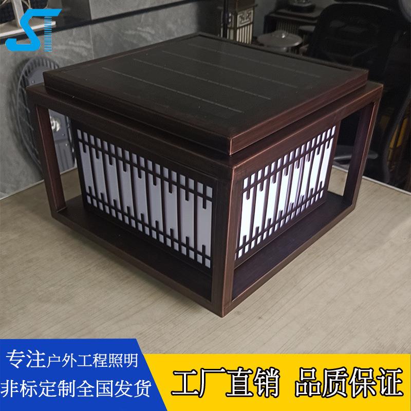 太阳能柱头灯户外防水门柱别墅庭院灯柱子花园led柱头灯厂家