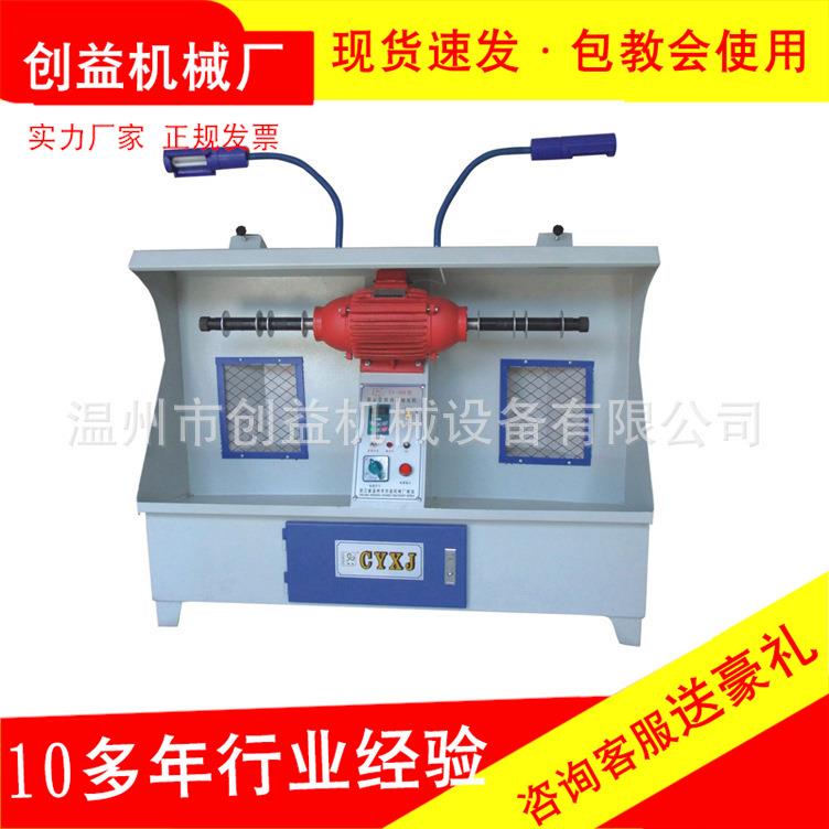 668X双头箱式抛光机吸尘变频调速抛光机鞋用修饰打蜡填充抛光机