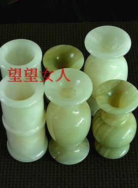 天然竹节玉笔筒岫玉花瓶工艺摆件办公家居阿富汗玉石创意商务礼品