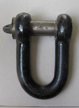 国标直型卸扣 起重卸扣、U型 D形卸扣 黑色4.1吨