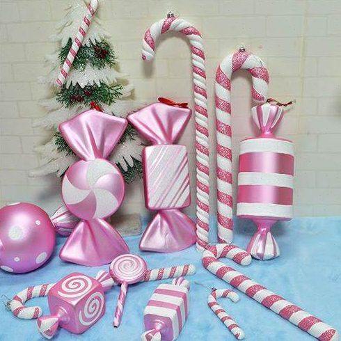 圣诞拐杖糖果装饰节日用品道具装饰圣诞老人拐杖场景布置商场摆件