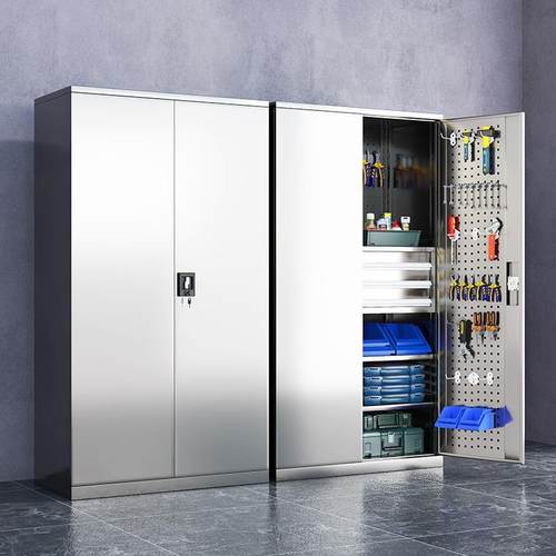 型不锈钢收QZS工具柜厚车间车位储物柜室外五金加配重件工具纳垒