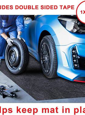 1车库地垫7X7.FT车库地垫油垫吸油9溢垫橡垫车库地板可重复使用防