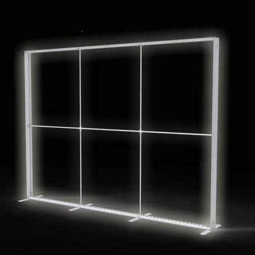 大型立34地单双式面卡布灯网箱落地发光景板展背会便携式折叠拉灯