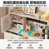 奶油风新实木餐边柜置架体高柜靠墙2UNY02一5款 物现代简约餐 法式