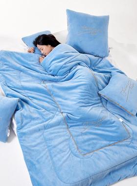 厚合6斤午加睡抱枕被两用型用抱枕靠垫二车一车载669办公室午休毯