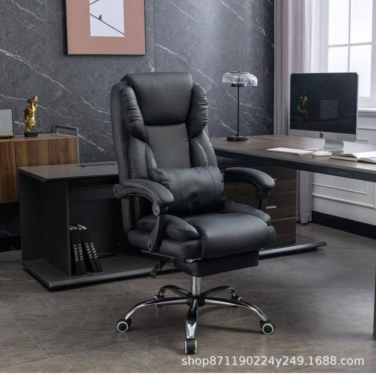 办公椅舒适久坐老板椅家用护腰可躺人体工学椅书房书桌靠背电脑椅