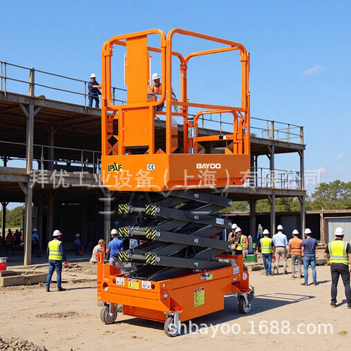 移动剪叉半自动高空作业平台