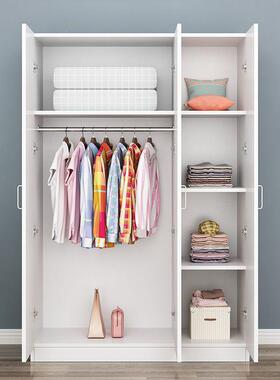 家用大衣衣柜代现经济型木质板式卧室出实租房AXP简易收纳儿童组