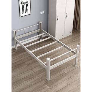 单层艺铁床单人床学无品牌/生.员工1宿舍铁架床双人床12米.5米铁