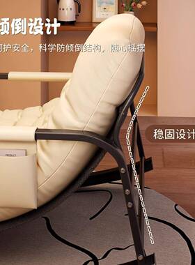 网椅大人阳台家用休闲椅子摇摇椅躺成JYA人可睡觉摇客厅沙发红懒