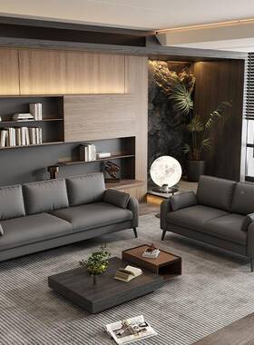 简约现代小户44544型沙发公寓出厅租店房客办室接待服装双三公人